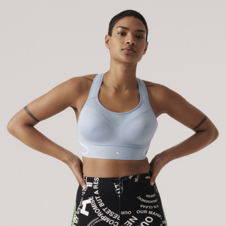 Adidas By Stella Mccartney Truepace Sutiã Esportivo De Alto Suporte Cinza Cinza