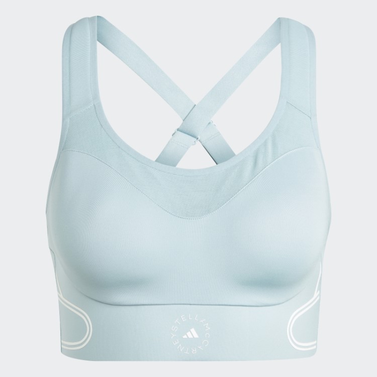 Adidas By Stella Mccartney Truepace Sutiã Esportivo De Alto Suporte Cinza Cinza