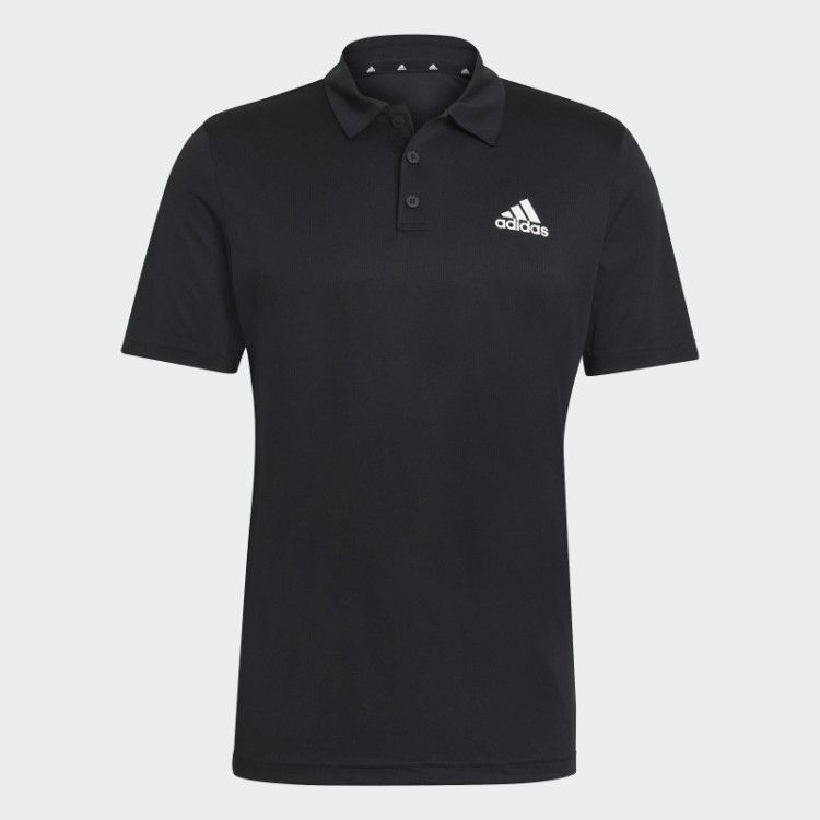 Aeroready Projetado Para Mover Camisa Polo Esporte Preto Adidas