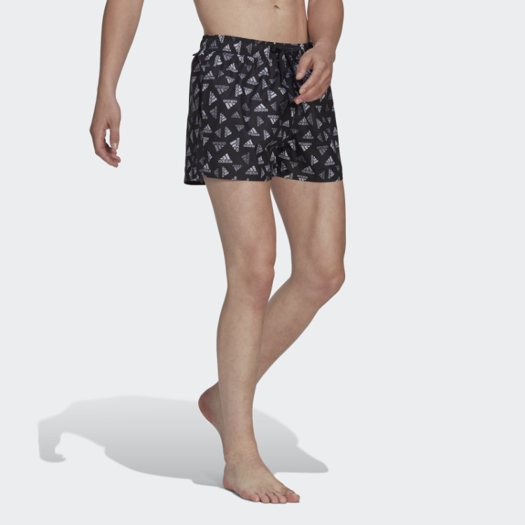 Shorts De Banho Clx Com Estampa De Logo Muito Curto Preto Adidas