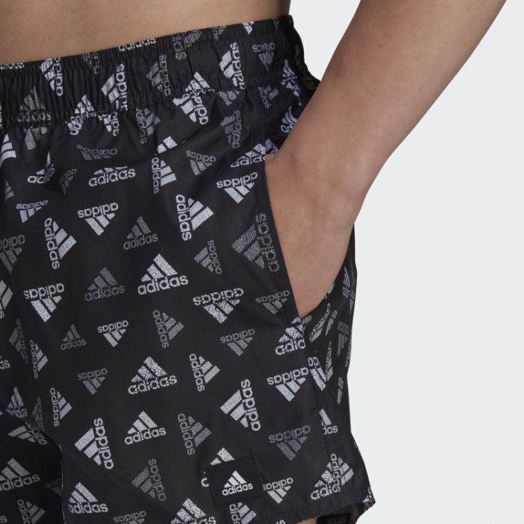 Shorts De Banho Clx Com Estampa De Logo Muito Curto Preto Adidas
