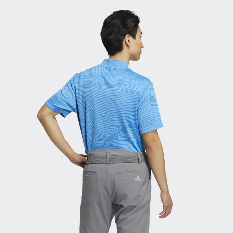 Feito Para Ser Refeito Camisa Gola Canelada Azul Adidas