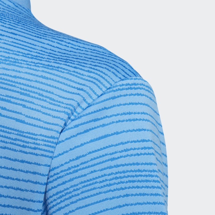 Feito Para Ser Refeito Camisa Gola Canelada Azul Adidas