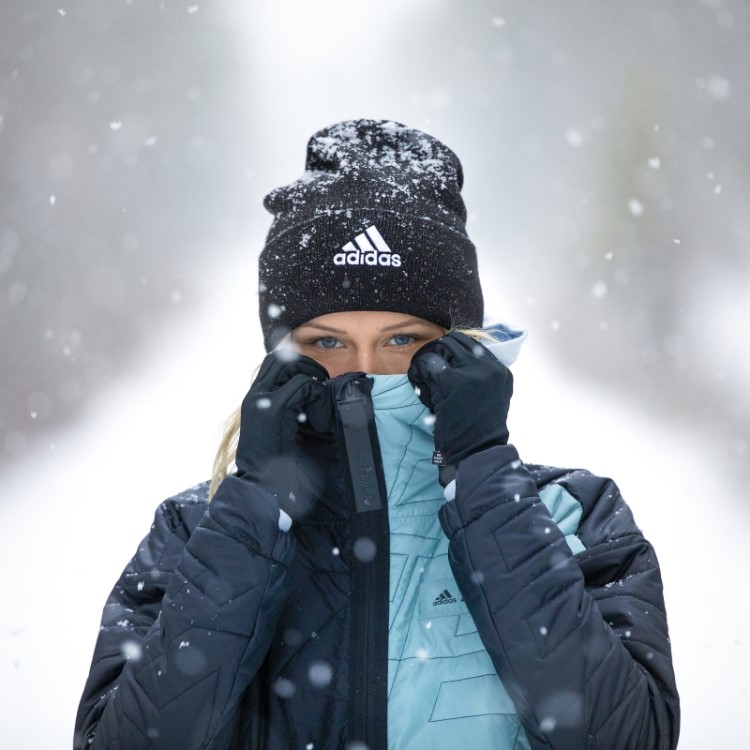 Gorro Com Logo Adidas Preto