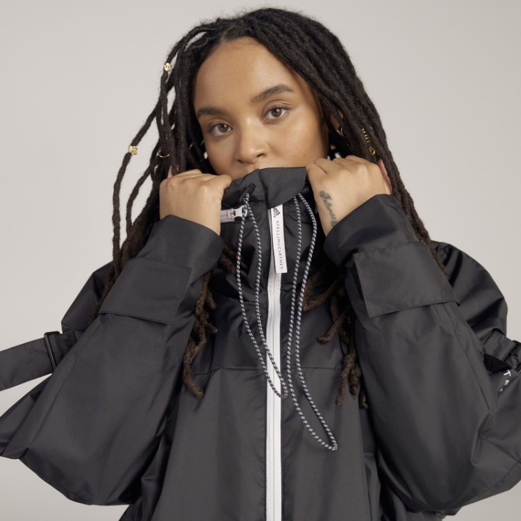 Parka Preta Adidas By Stella Mccartney
