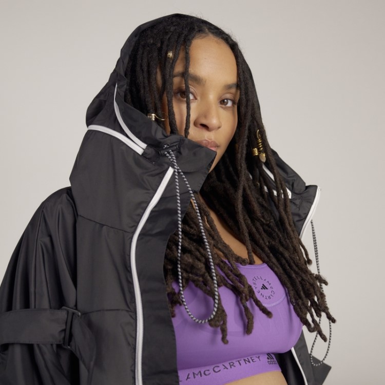 Parka Preta Adidas By Stella Mccartney