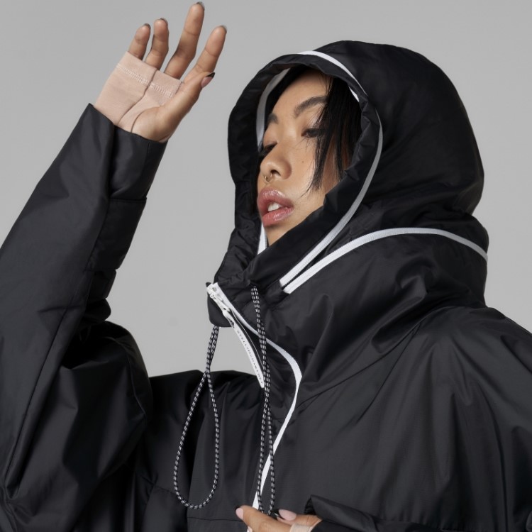 Parka Preta Adidas By Stella Mccartney
