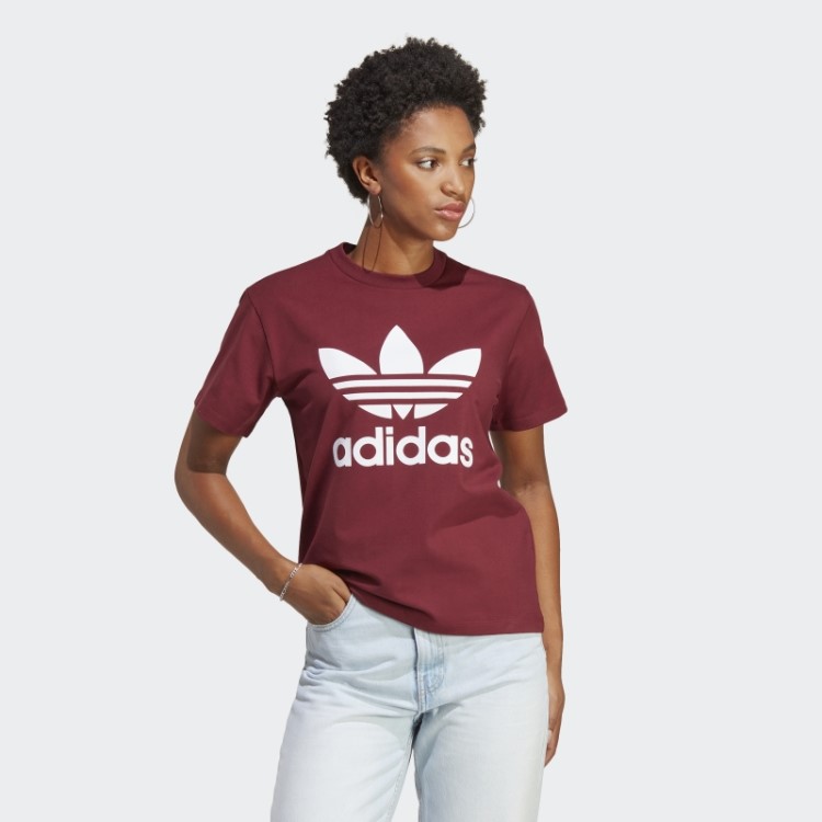 Camiseta Vermelha Adicolor Classics Com Trevo Adidas