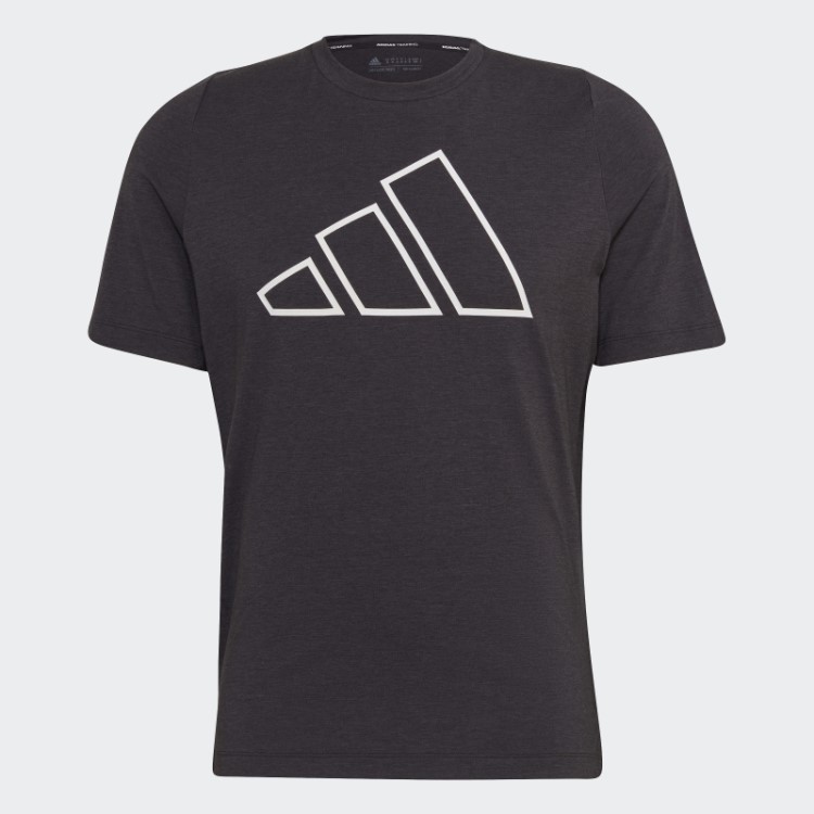 Adidas Train Icons Camiseta De Treino De 3 Barras Preta
