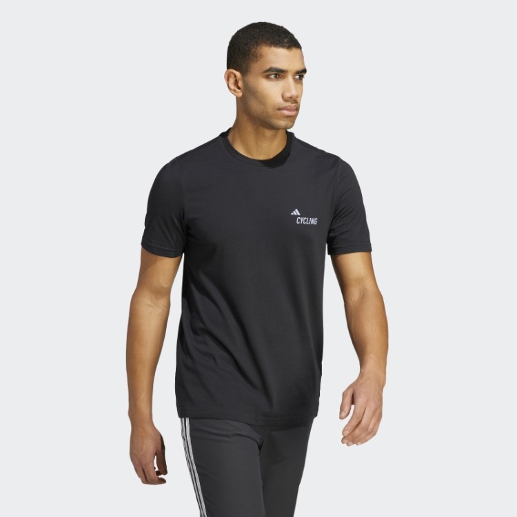 Camiseta Estampada Para Ciclismo (gênero Neutro) Preta Adidas
