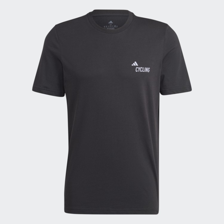 Camiseta Estampada Para Ciclismo (gênero Neutro) Preta Adidas