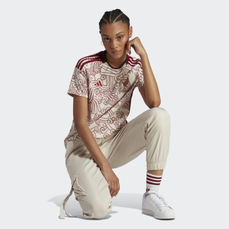 Camisa Branca Adidas México 22 Fora