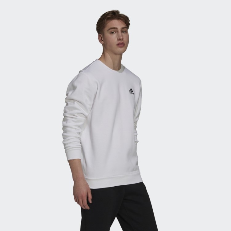 Moletom De Lã Essencial Branco Adidas