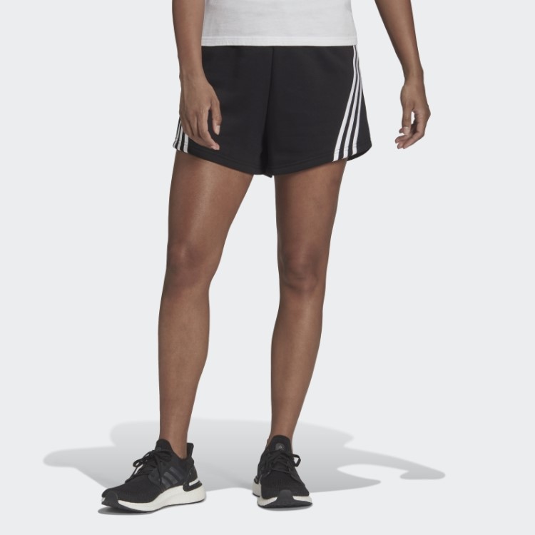 Bermuda Com As Três Listras Preta Quente Adidas Sportswear Future Icons