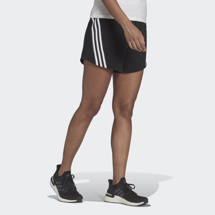 Bermuda Com As Três Listras Preta Quente Adidas Sportswear Future Icons
