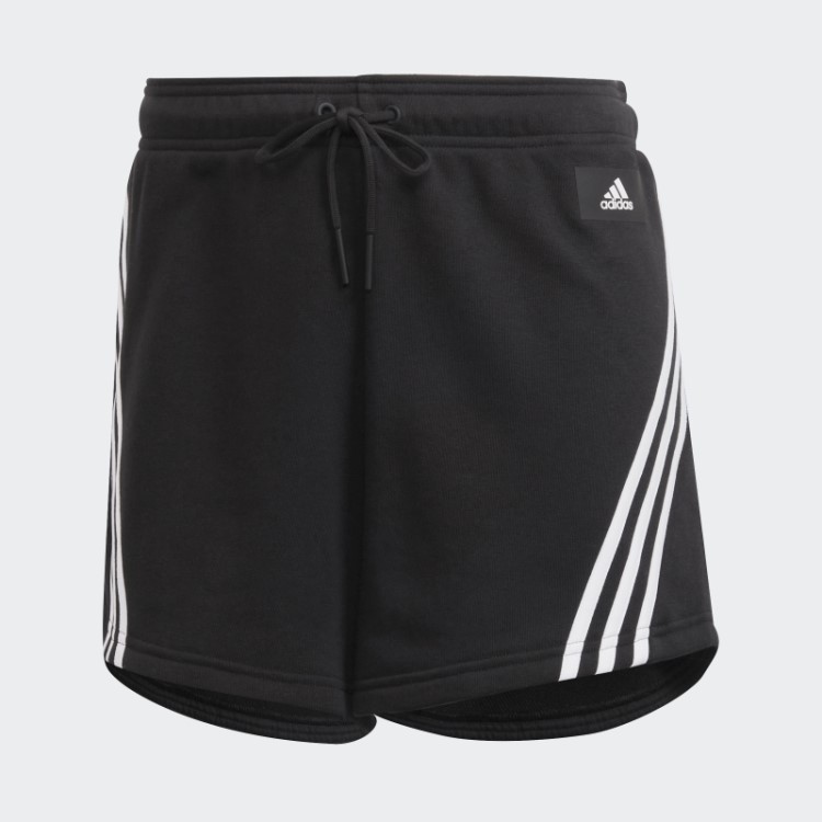 Bermuda Com As Três Listras Preta Quente Adidas Sportswear Future Icons