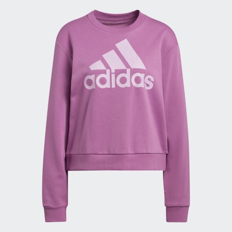 Lilás Adidas Essentials Logo Moletom Solto