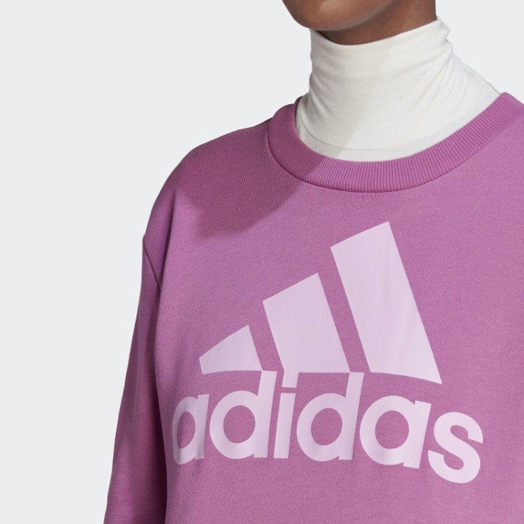 Lilás Adidas Essentials Logo Moletom Solto