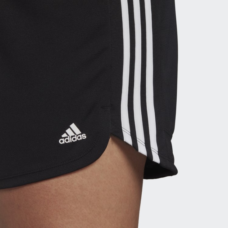 Short De Malha Com As Três Listras Adidas Pacer Preto (tamanho Grande)
