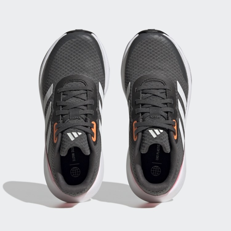 Tênis Esportivo Cinza Adidas Falcon 3 Com Cadarço