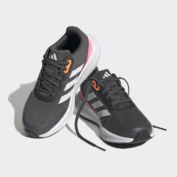 Tênis Esportivo Cinza Adidas Falcon 3 Com Cadarço