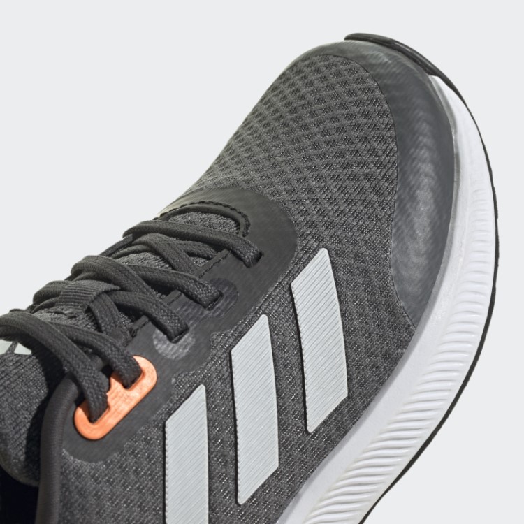 Tênis Esportivo Cinza Adidas Falcon 3 Com Cadarço