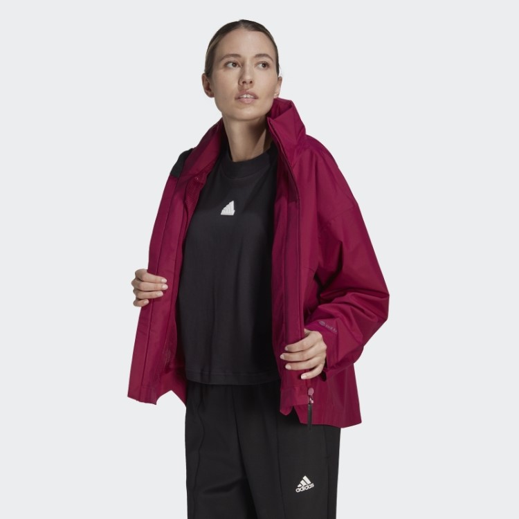 Casaco Terrex Traveer Rain.rdy Adidas Berry