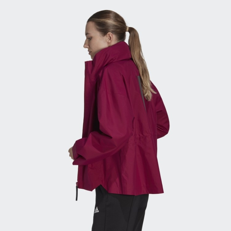 Casaco Terrex Traveer Rain.rdy Adidas Berry