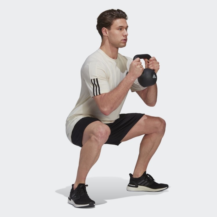 Bermuda Preta Para Yoga Adidas