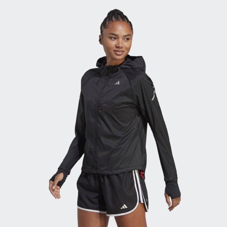 Jaqueta De Corrida Rápida Adidas Preta