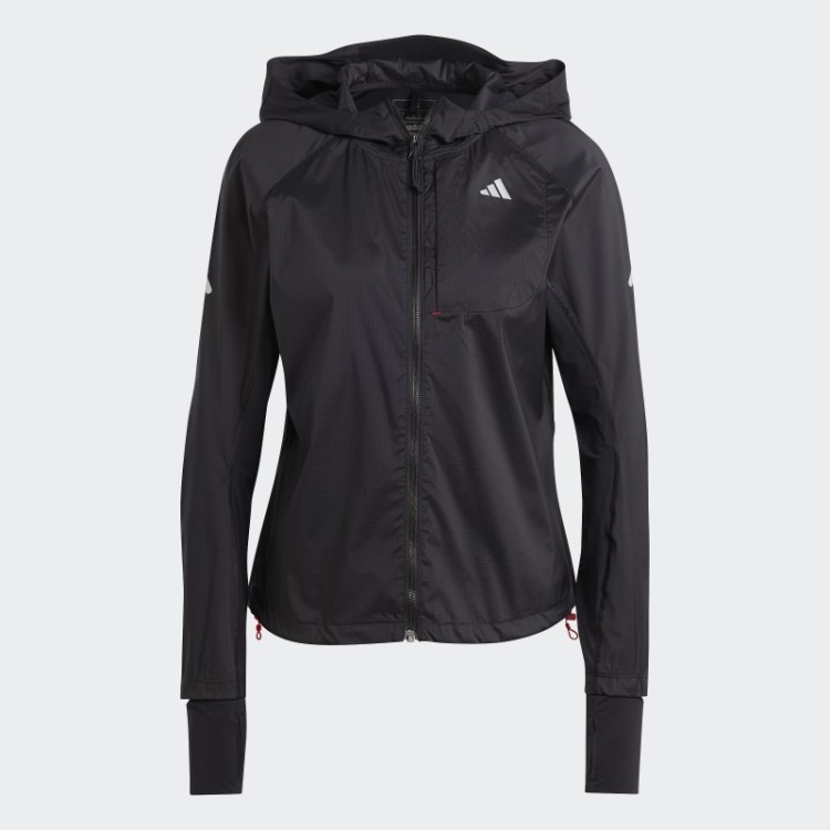 Jaqueta De Corrida Rápida Adidas Preta