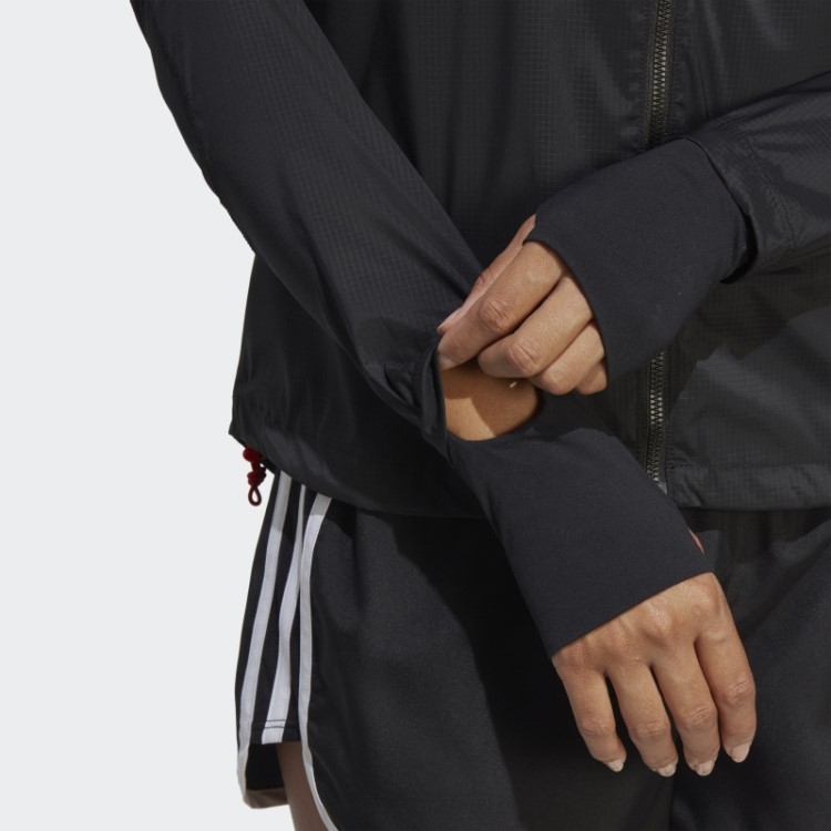 Jaqueta De Corrida Rápida Adidas Preta
