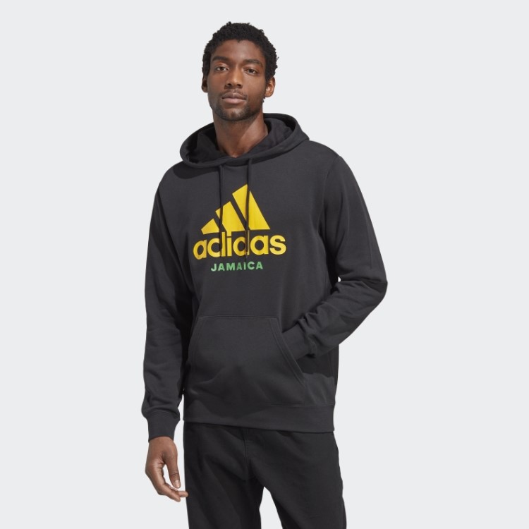 Moletom Preto Adidas Jamaica Dna