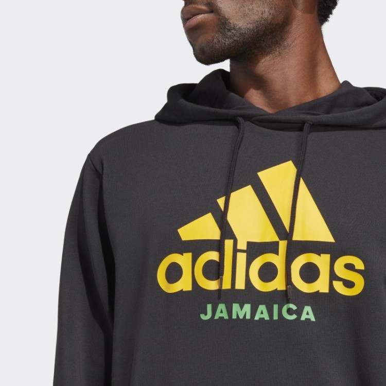 Moletom Preto Adidas Jamaica Dna