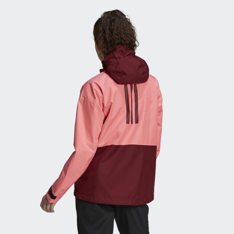Jaqueta De Chuva Adidas Terrex Gore-tex Paclite Vermelho ácido