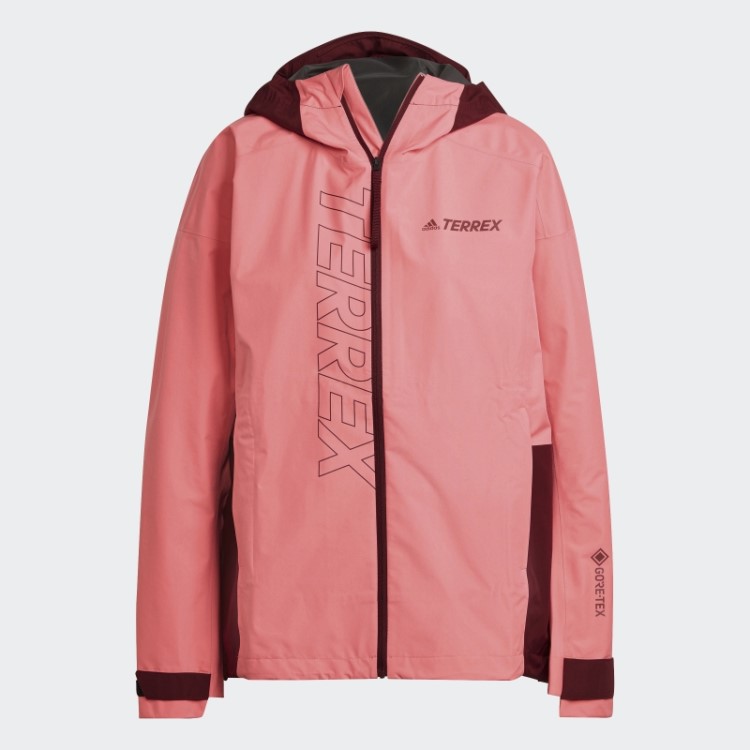 Jaqueta De Chuva Adidas Terrex Gore-tex Paclite Vermelho ácido