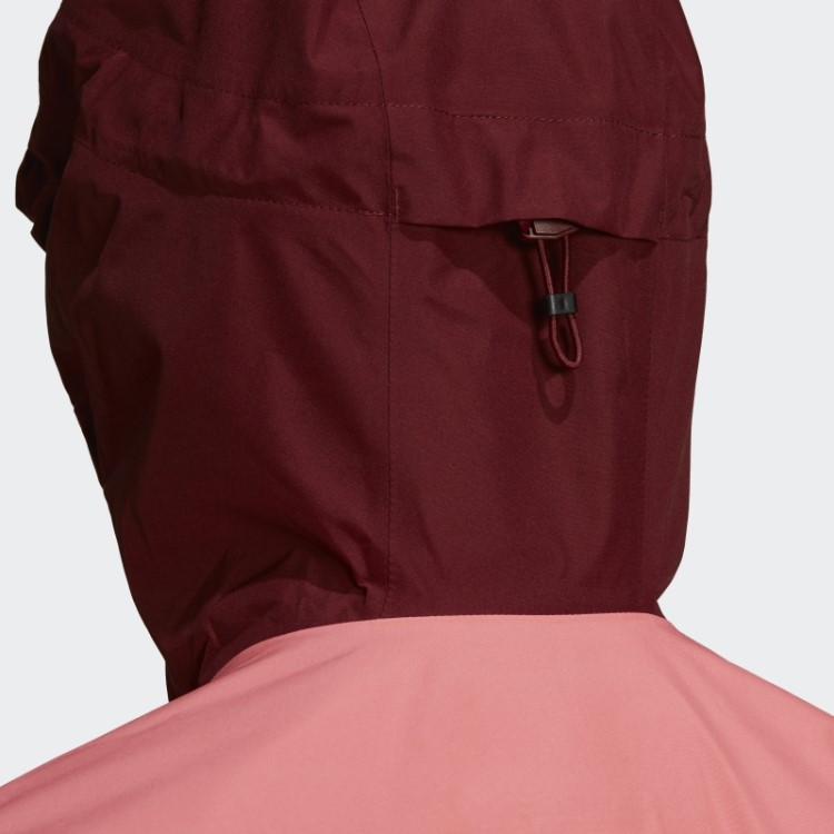 Jaqueta De Chuva Adidas Terrex Gore-tex Paclite Vermelho ácido