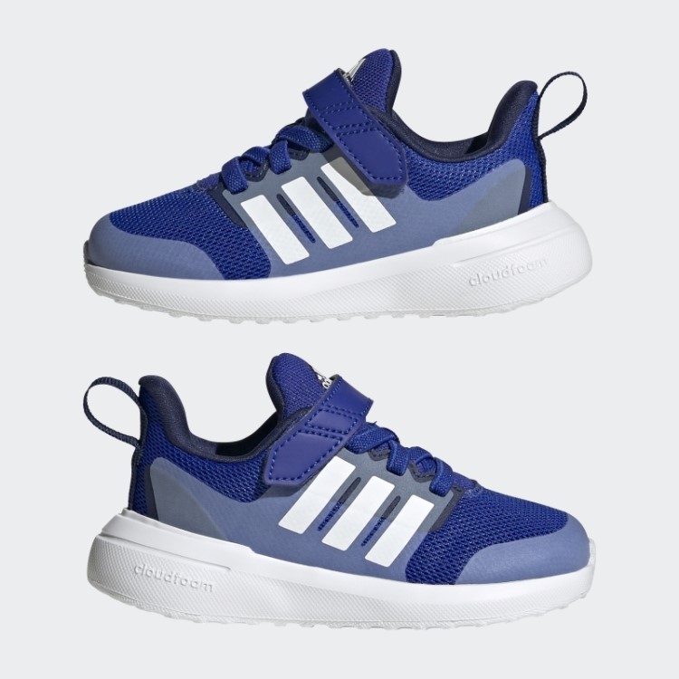 Fortarun 2.0 Cloudfoam Sapatilha De Renda Elástica Azul Adidas
