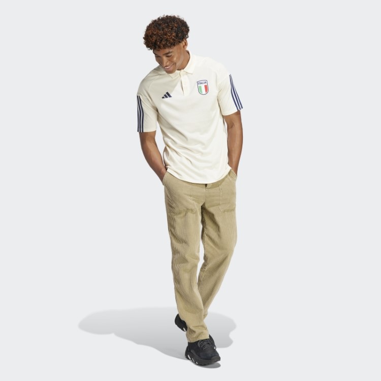 Camisa Polo De Algodão Itália Tiro 23 Branca Adidas