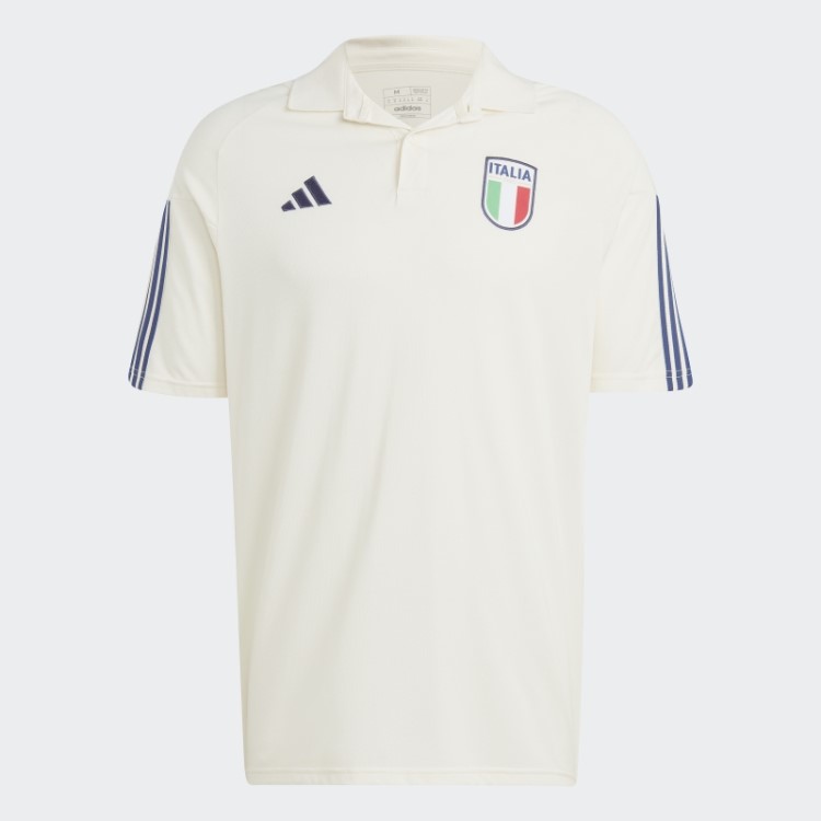 Camisa Polo De Algodão Itália Tiro 23 Branca Adidas