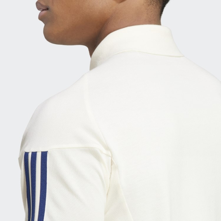Camisa Polo De Algodão Itália Tiro 23 Branca Adidas