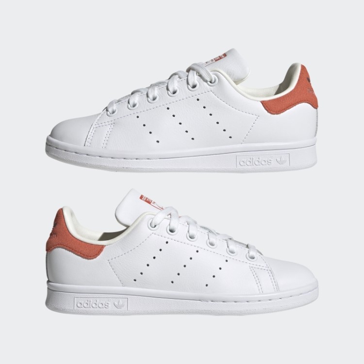 Elegantes Sapatos Vermelhos Adidas Stan Smith