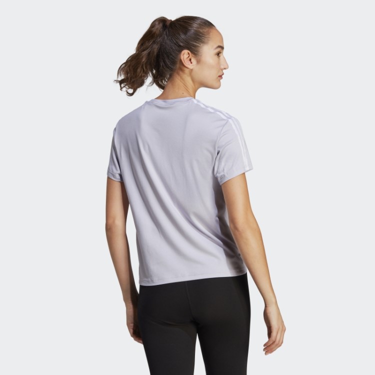 Aeroready Train Essentials Camiseta Com As Três Listras Silver Dawn Adidas