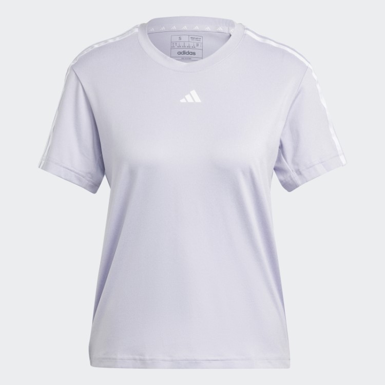 Aeroready Train Essentials Camiseta Com As Três Listras Silver Dawn Adidas