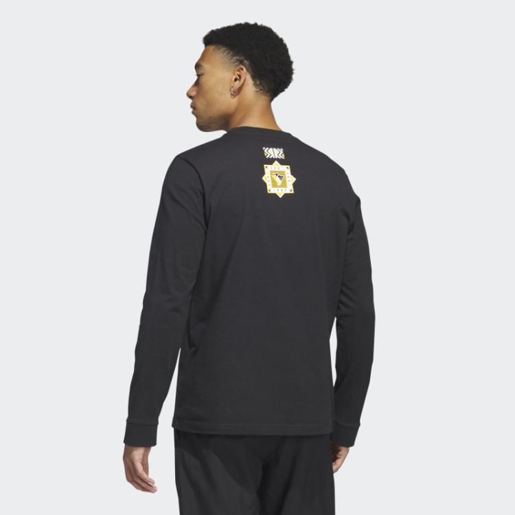 Camiseta Manga Longa Adidas Black Penguins Playmaker