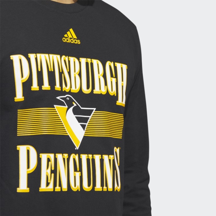 Camiseta Manga Longa Adidas Black Penguins Playmaker