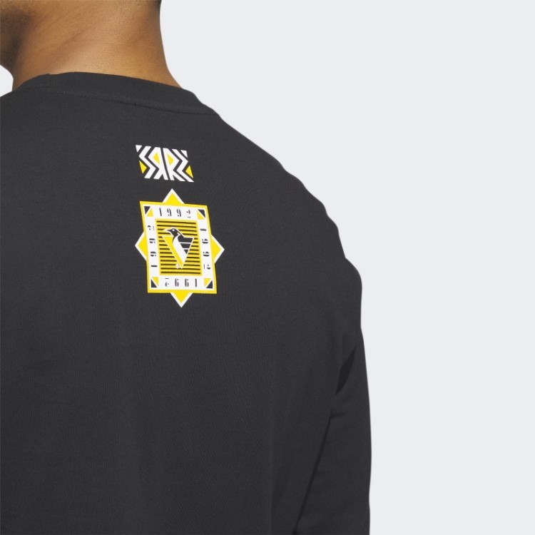 Camiseta Manga Longa Adidas Black Penguins Playmaker