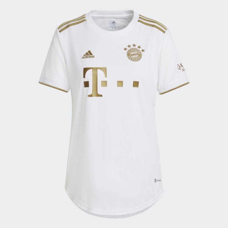 Camisa Away Do Fc Bayern 22/23 Branca Adidas
