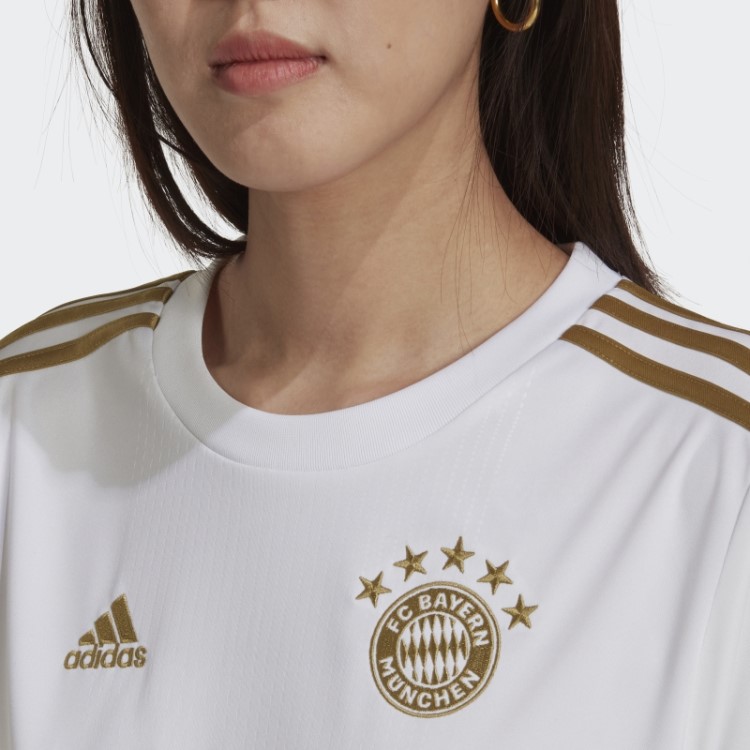 Camisa Away Do Fc Bayern 22/23 Branca Adidas