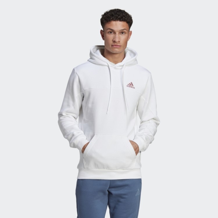 Adidas Stadium Fleece Badge Of Sport Moletom Com Capuz Branco